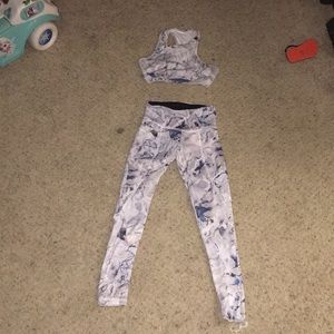 Leggings and bra